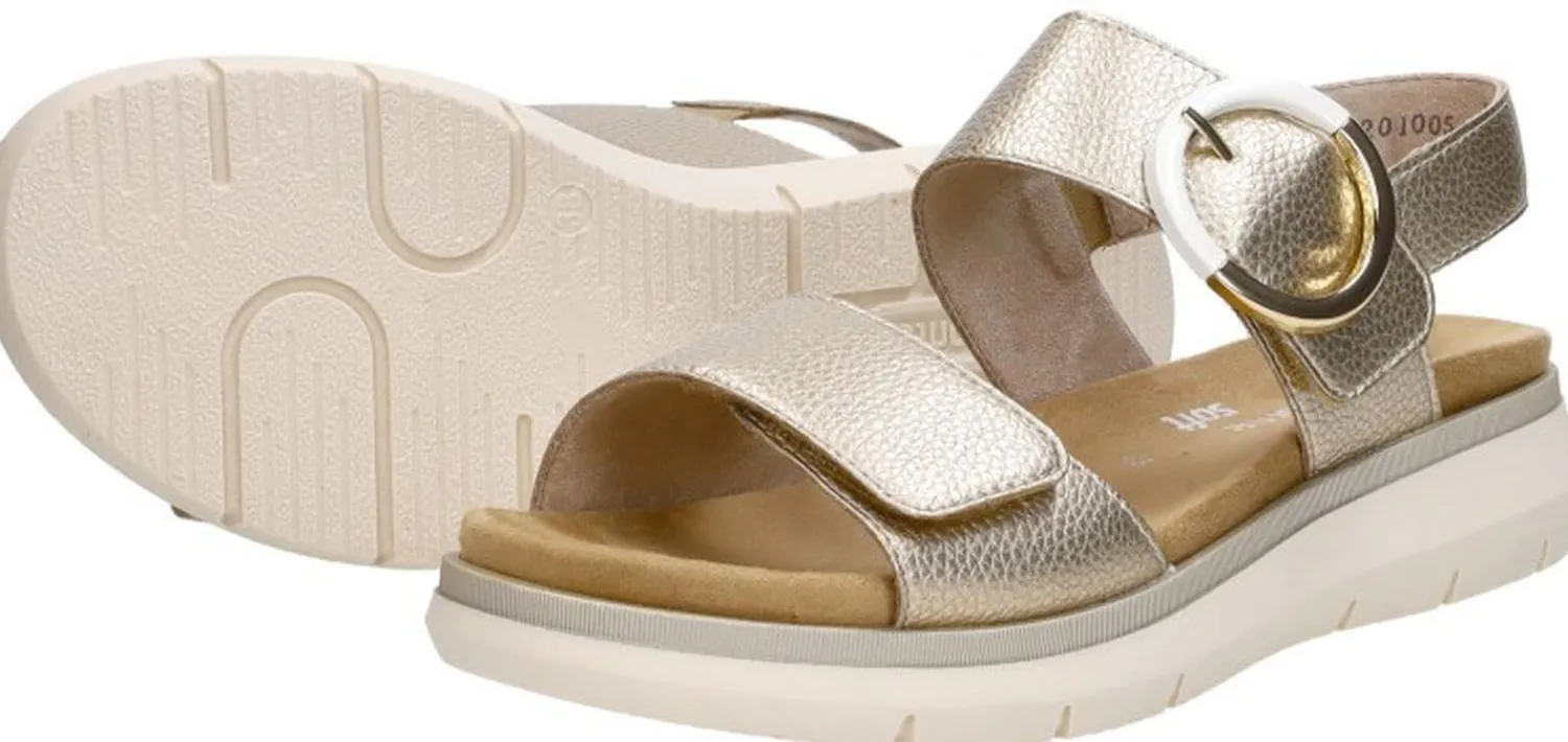 Remonte Sandalen Plat Goudkleur Online