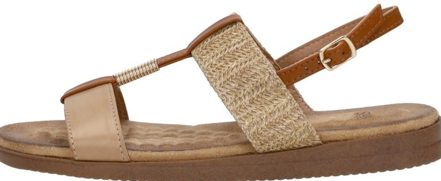 Sub55 Sandalen Plat Beige Sale