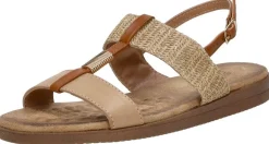 Sub55 Sandalen Plat Beige Sale