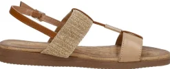 Sub55 Sandalen Plat Beige Sale