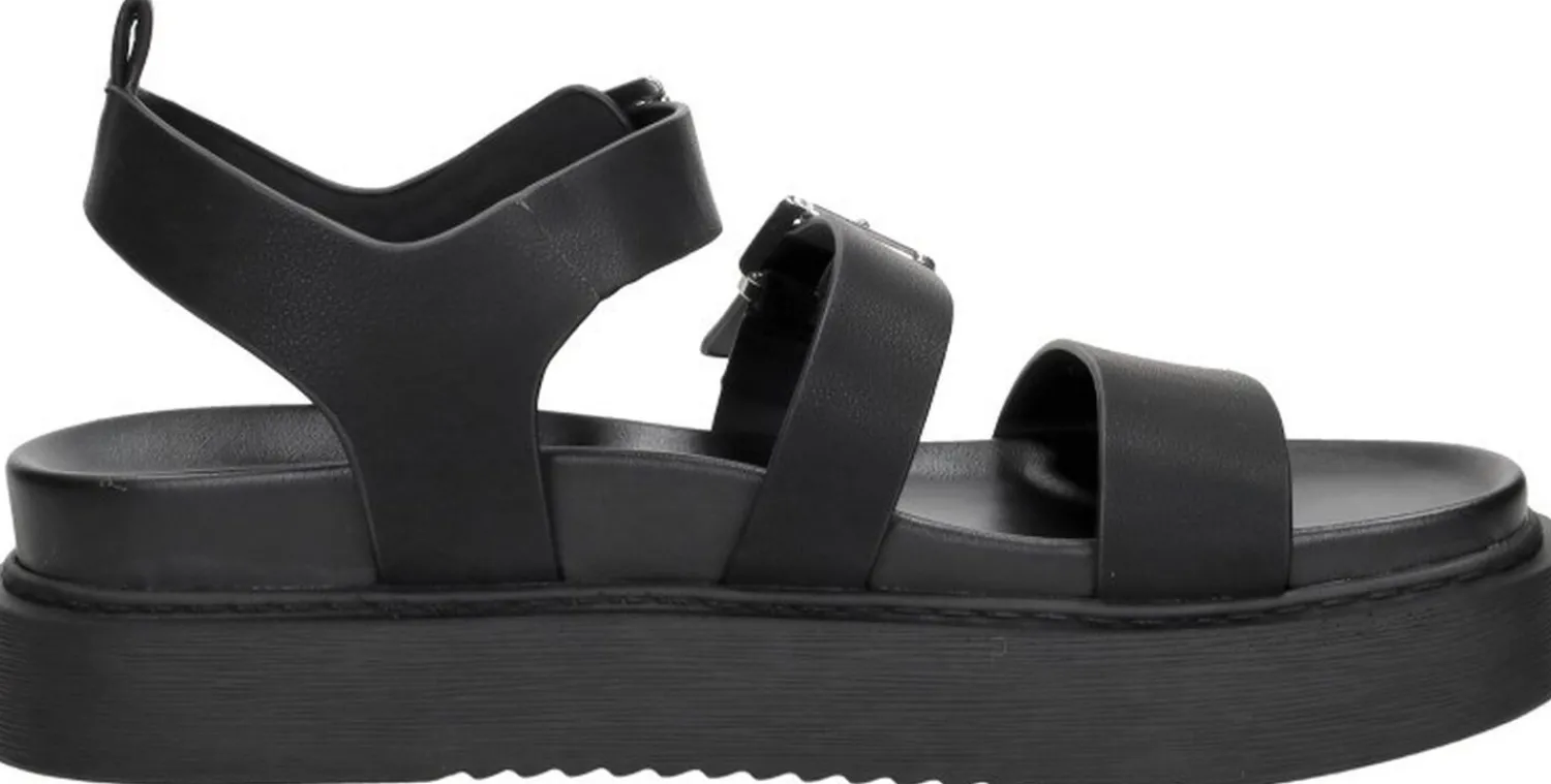 Tamaris Sandalen Plat Zwart Clearance