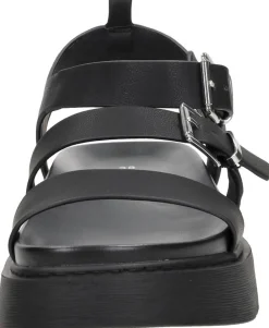 Tamaris Sandalen Plat Zwart Clearance