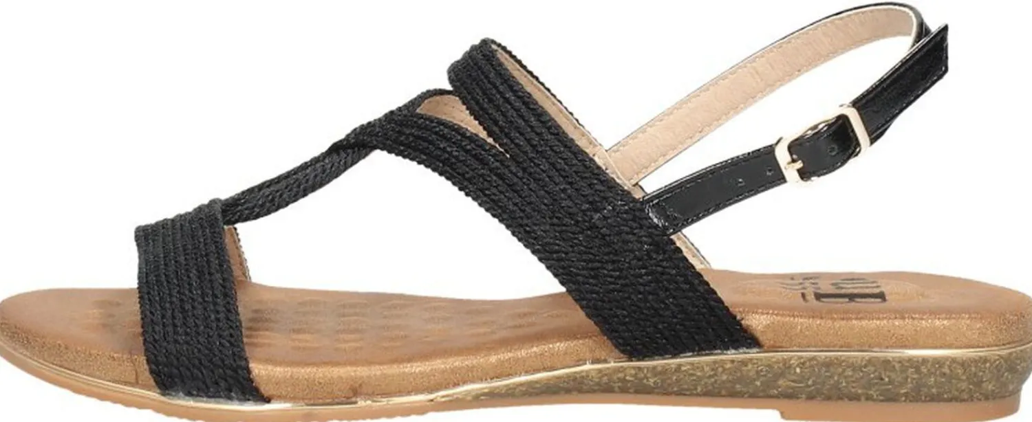 Sub55 Sandalen Plat Zwart Hot