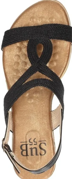 Sub55 Sandalen Plat Zwart Hot