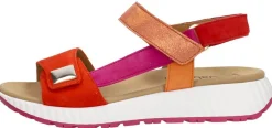 Gabor Sandalen Plat Oranje Hot