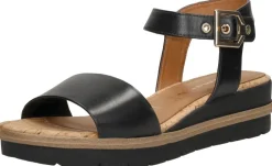 Tamaris Sandalen Plat Zwart New