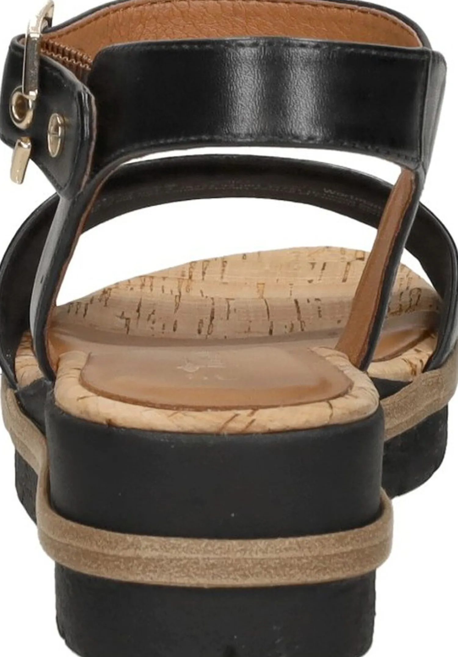 Tamaris Sandalen Plat Zwart New