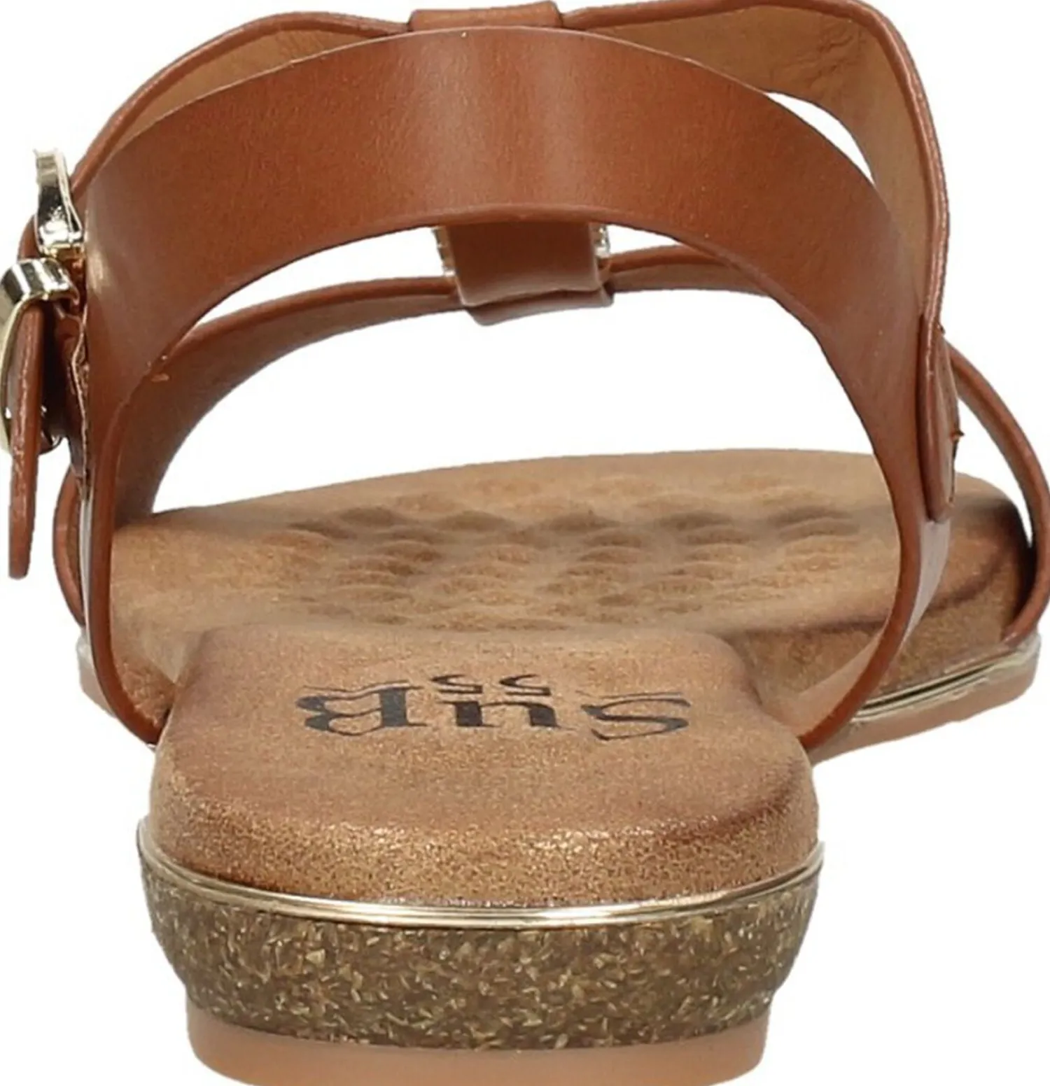 Sub55 Sandalen Plat Cognac Outlet