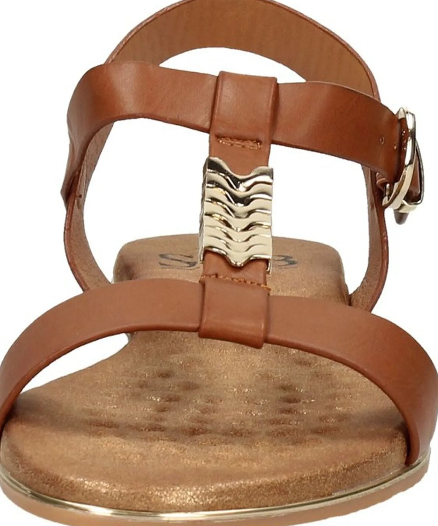 Sub55 Sandalen Plat Cognac Outlet