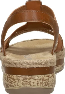 Rieker Sandalen Plat Cognac Best