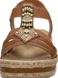 Rieker Sandalen Plat Cognac Best