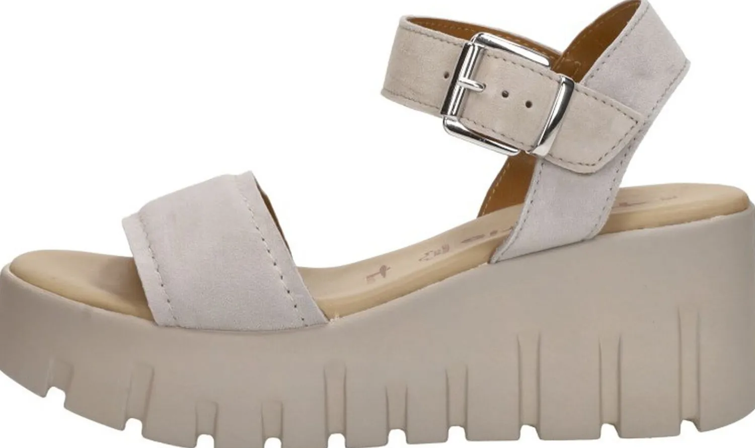 Tamaris Sandalen Plat Taupe Best