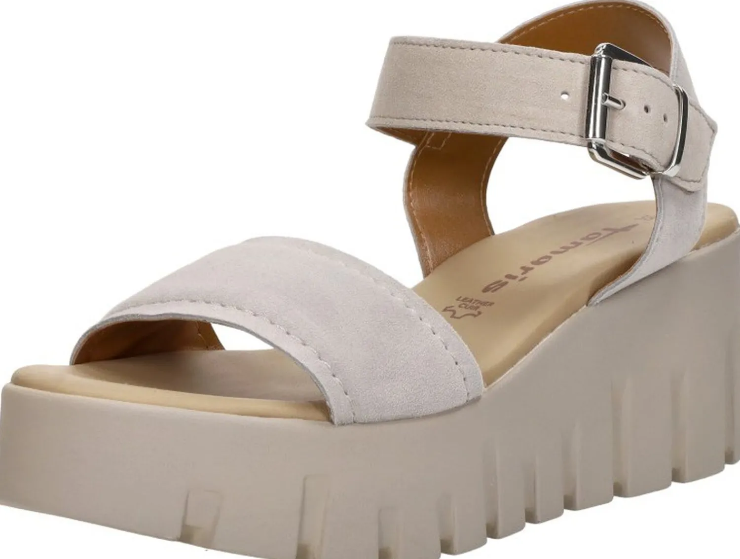 Tamaris Sandalen Plat Taupe Best