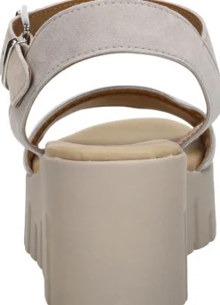Tamaris Sandalen Plat Taupe Best