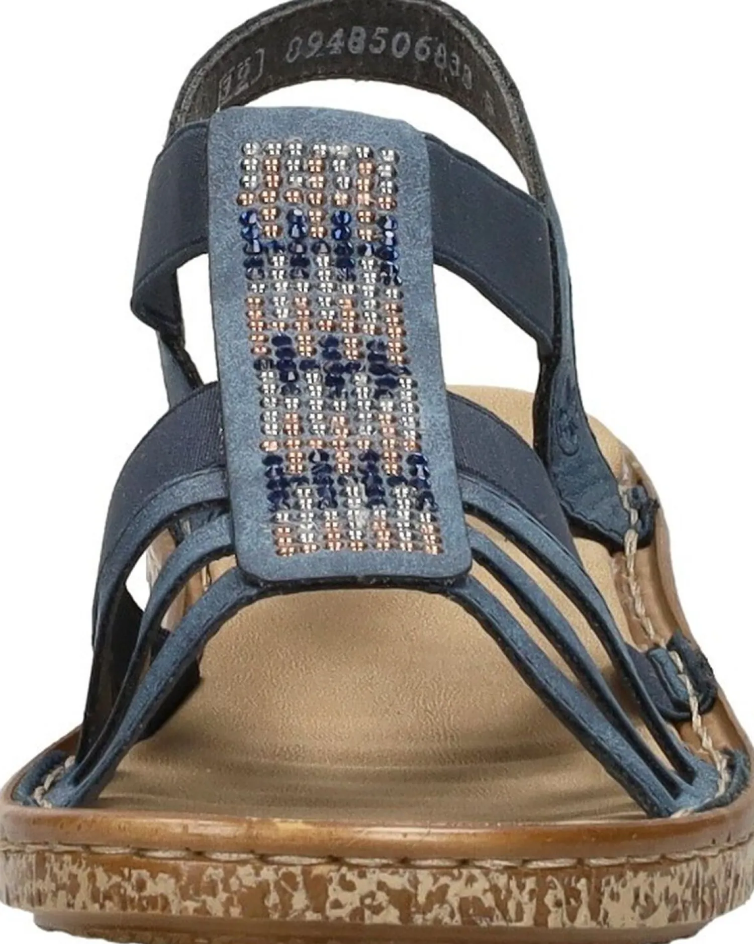 Rieker Sandalen Plat Blauw Hot