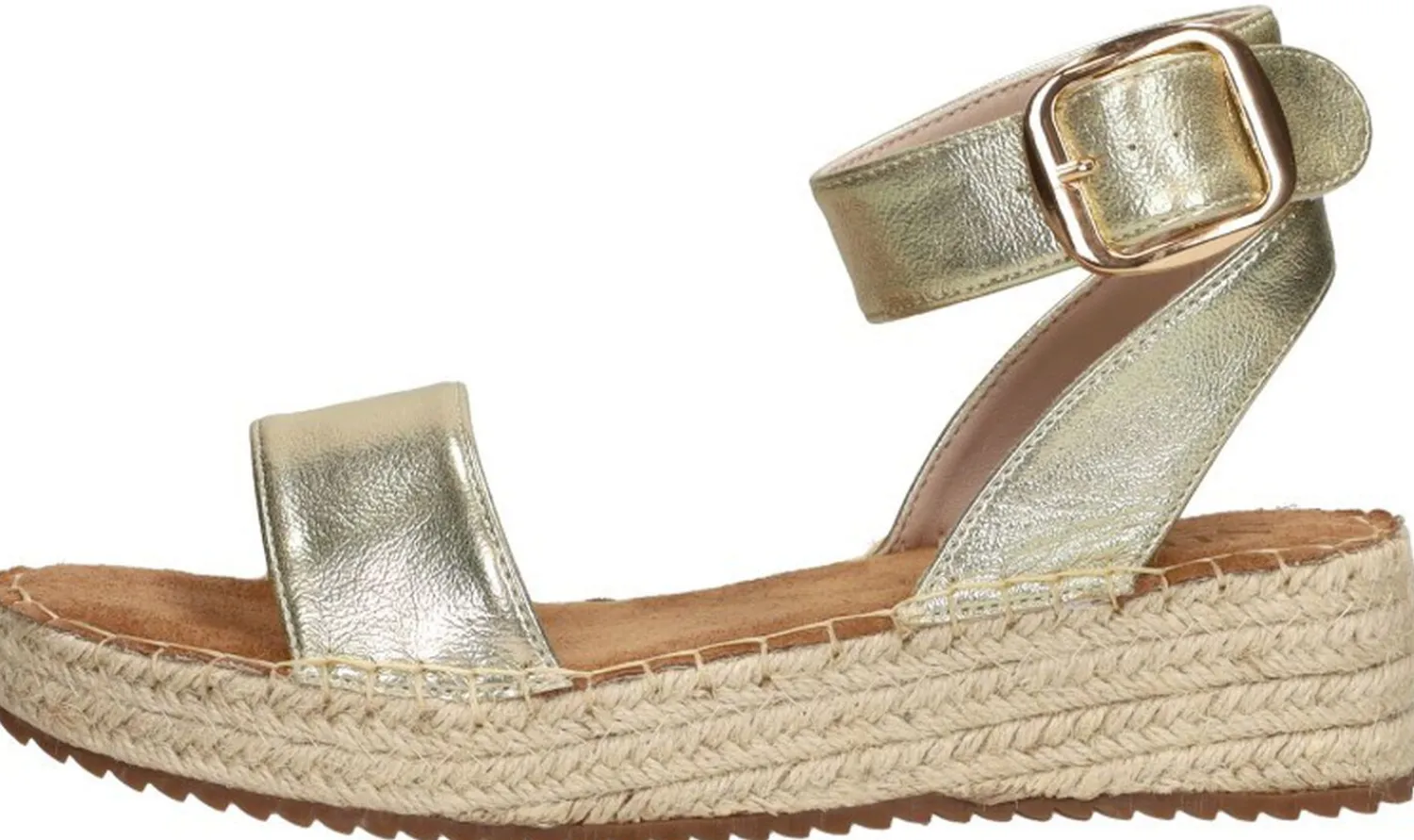 Sub55 Sandalen Plat Goudkleur Discount