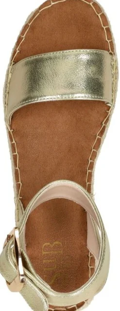 Sub55 Sandalen Plat Goudkleur Discount
