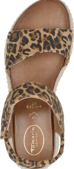 Tamaris Comfort Sandalen Plat Beige Outlet