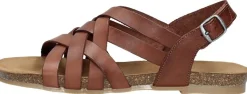 Cosmos Sandalen Plat Cognac Discount