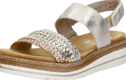 Remonte Sandalen Plat Goudkleur Fashion