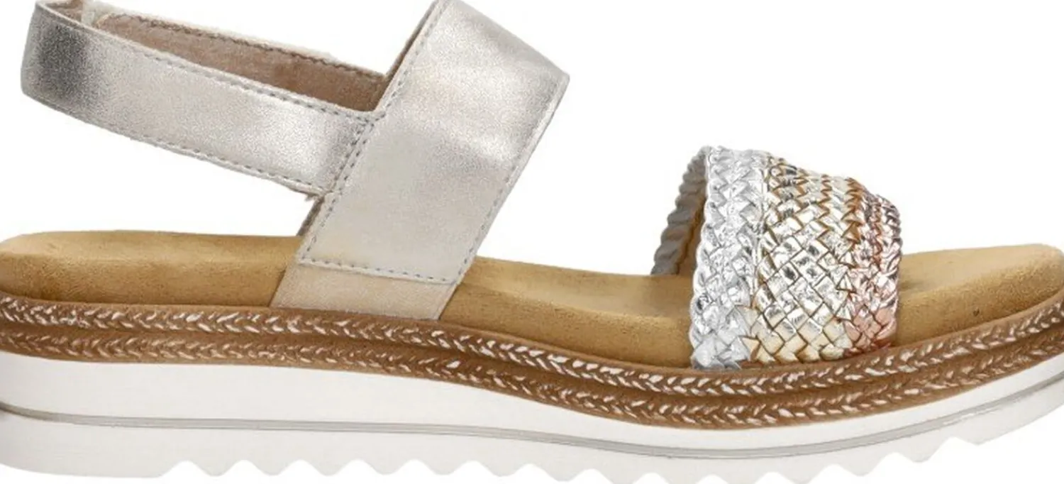 Remonte Sandalen Plat Goudkleur Fashion