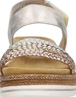 Remonte Sandalen Plat Goudkleur Fashion