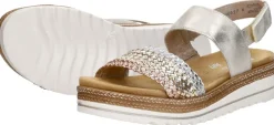 Remonte Sandalen Plat Goudkleur Fashion