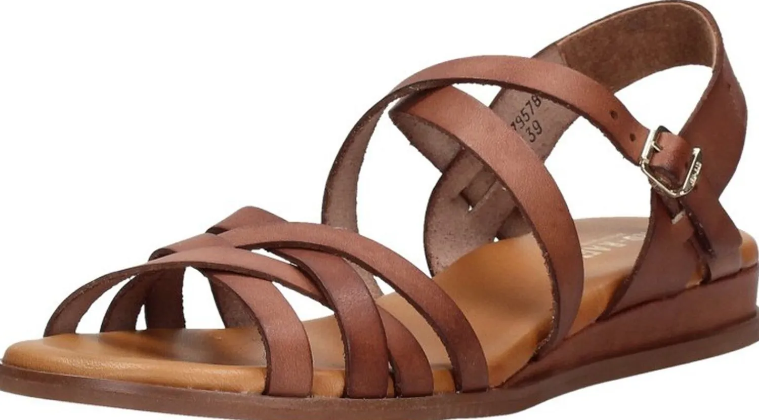 Red Rag Sandalen Plat Cognac Fashion