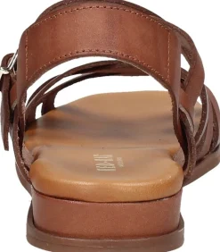 Red Rag Sandalen Plat Cognac Fashion