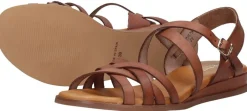 Red Rag Sandalen Plat Cognac Fashion