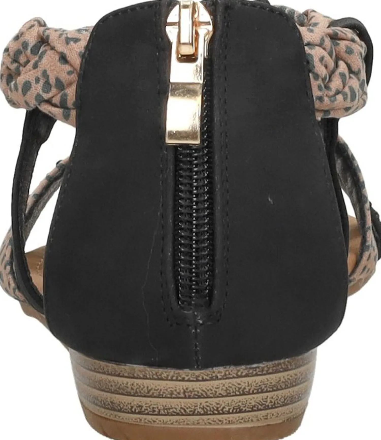 Sub55 Sandalen Plat Zwart Fashion