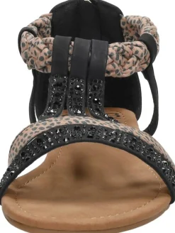 Sub55 Sandalen Plat Zwart Fashion