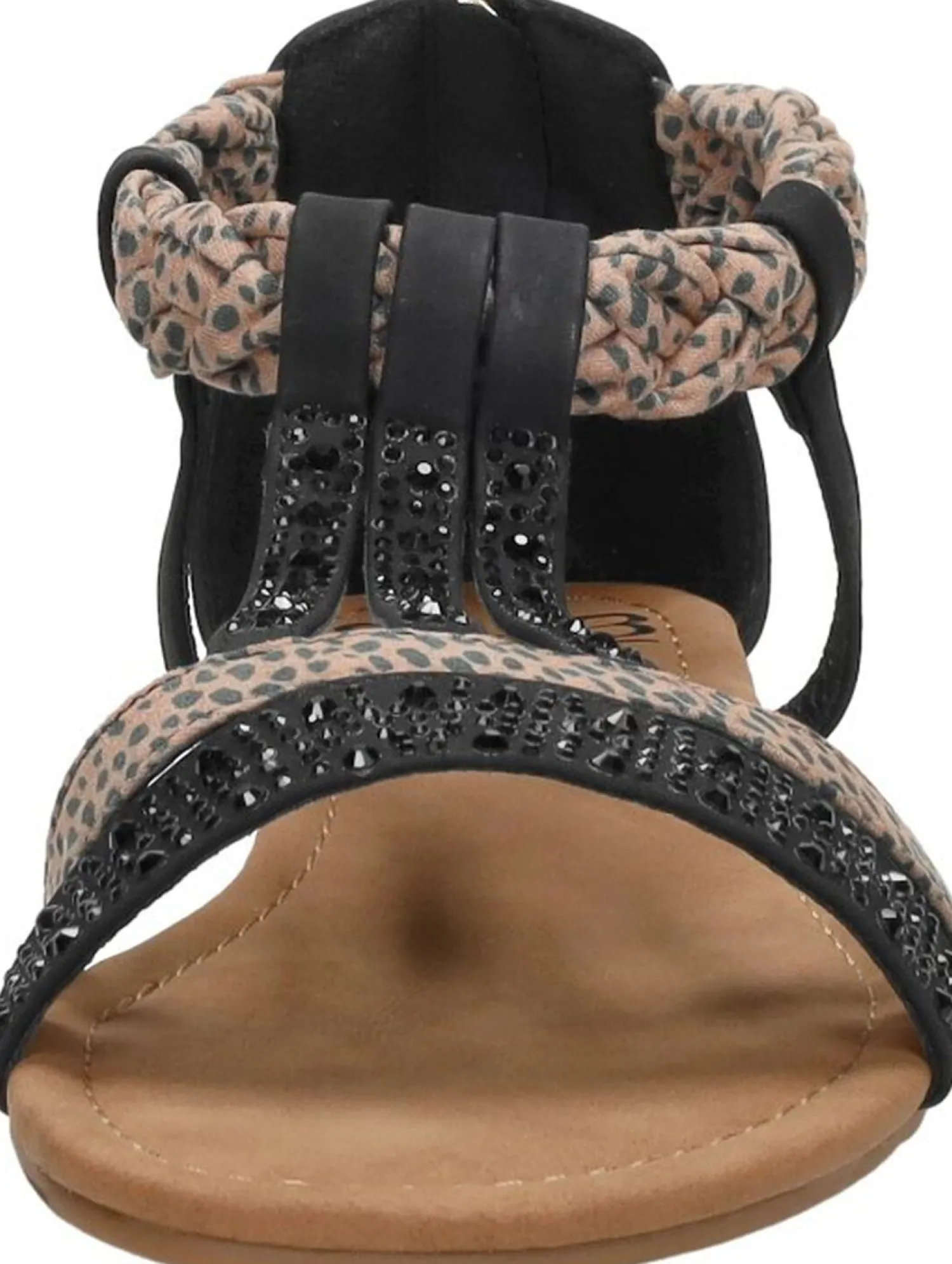 Sub55 Sandalen Plat Zwart Fashion