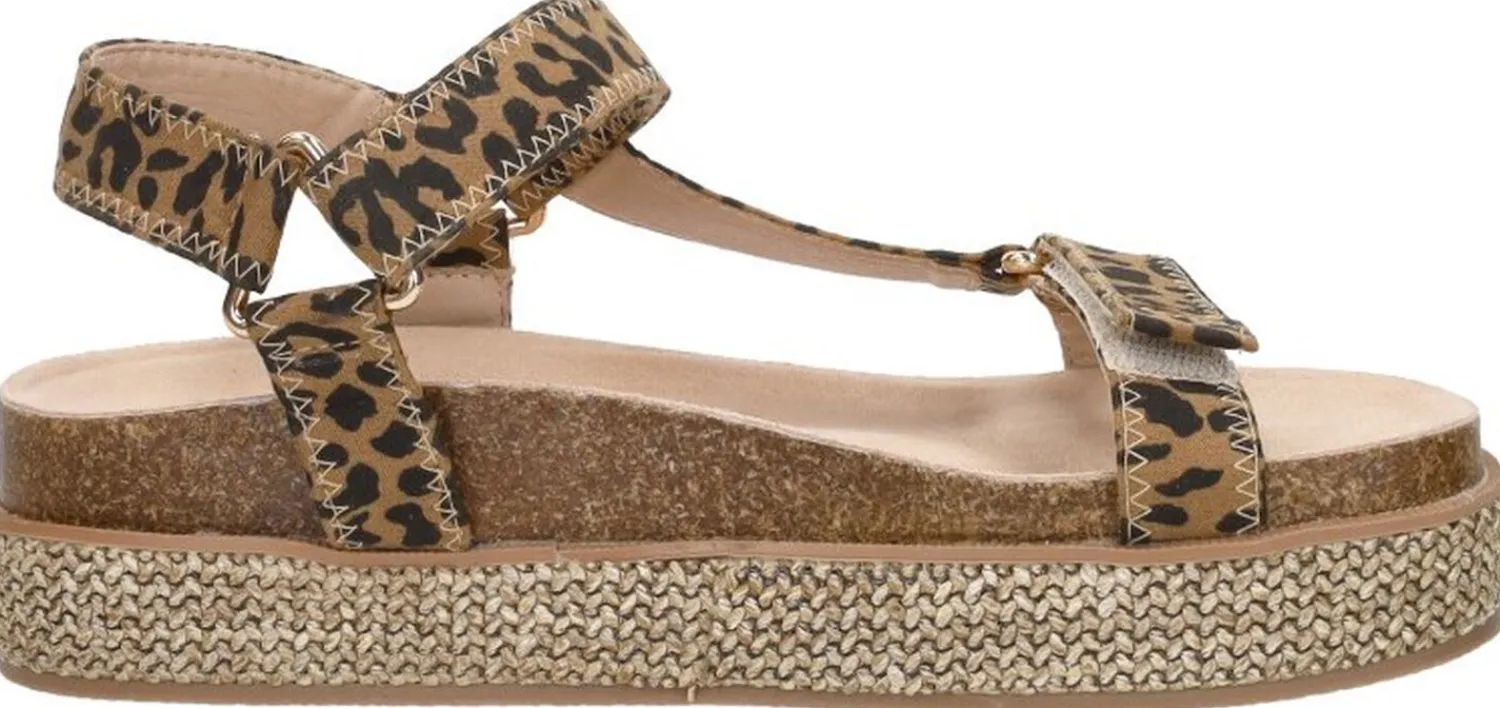 Sub55 Sandalen Plat Beige Hot