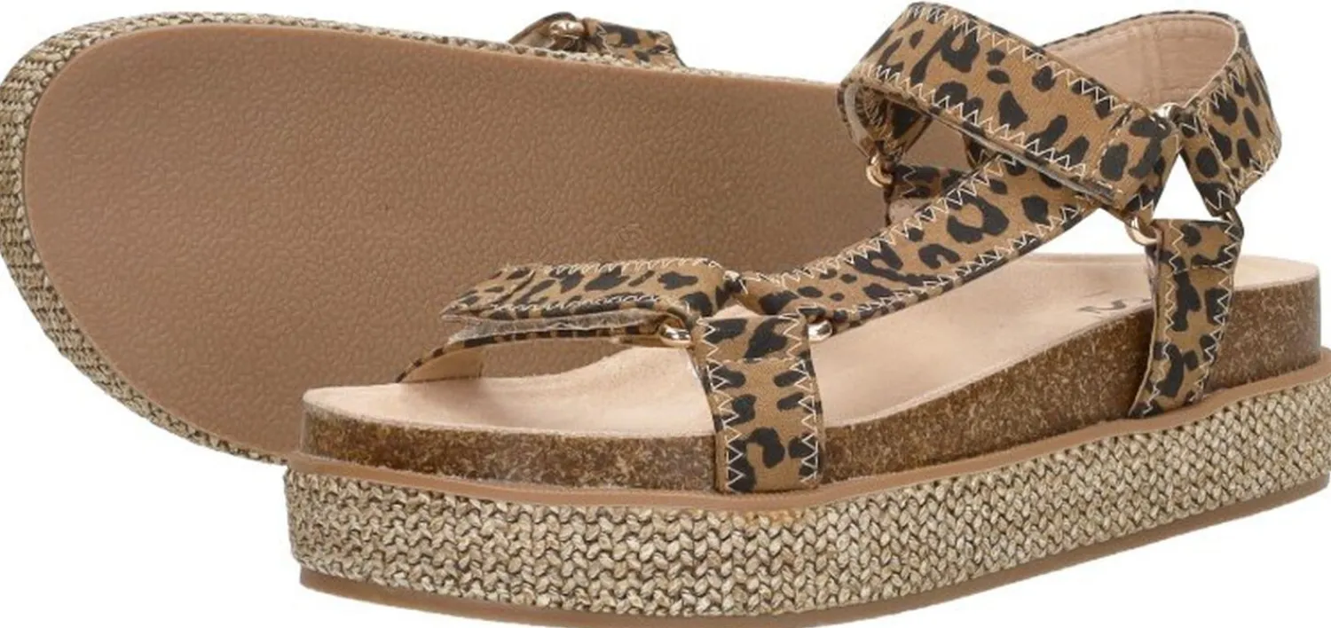Sub55 Sandalen Plat Beige Hot