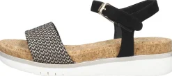 Tamaris Sandalen Plat Zwart New
