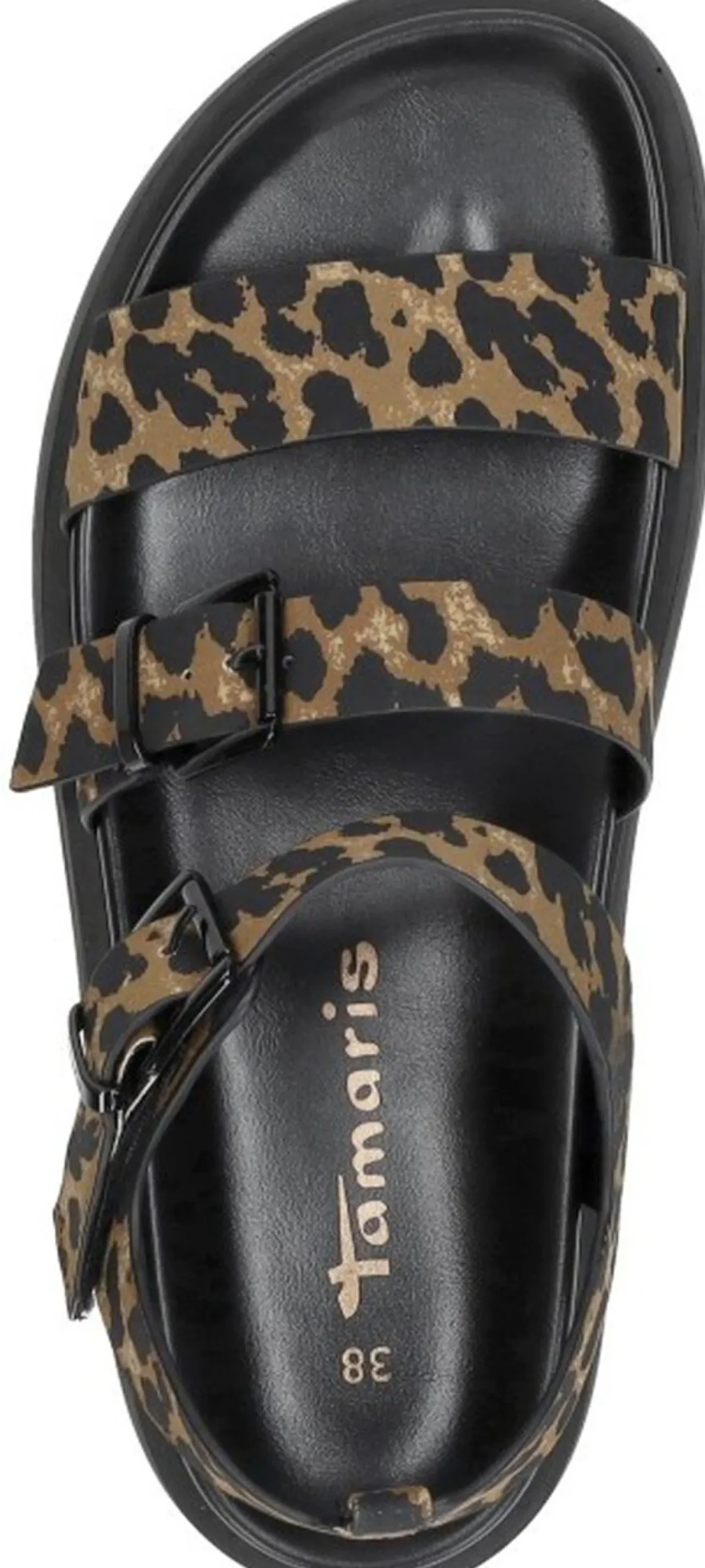 Tamaris Sandalen Plat Beige New