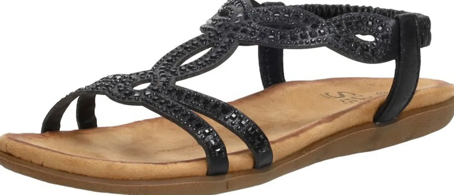 Sub55 Sandalen Plat Zwart Online