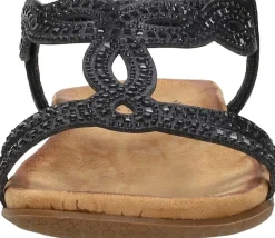Sub55 Sandalen Plat Zwart Online