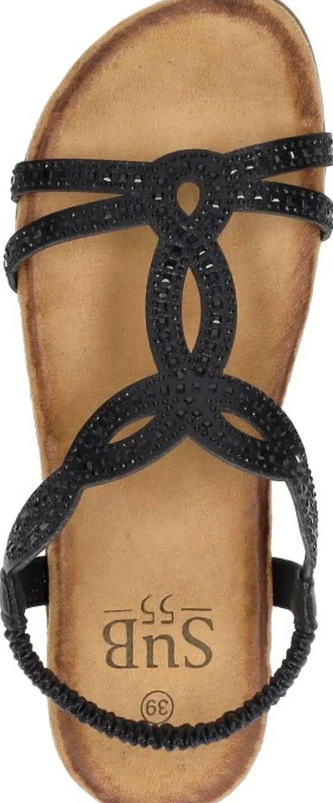 Sub55 Sandalen Plat Zwart Online