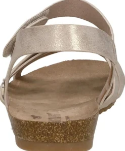 Mustang Sandalen Plat Goudkleur Outlet