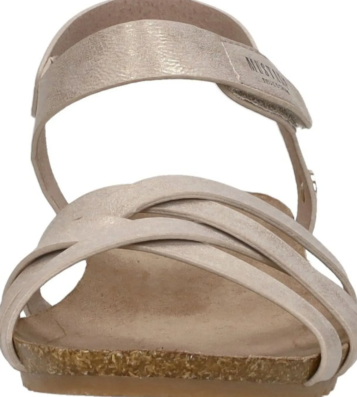 Mustang Sandalen Plat Goudkleur Outlet