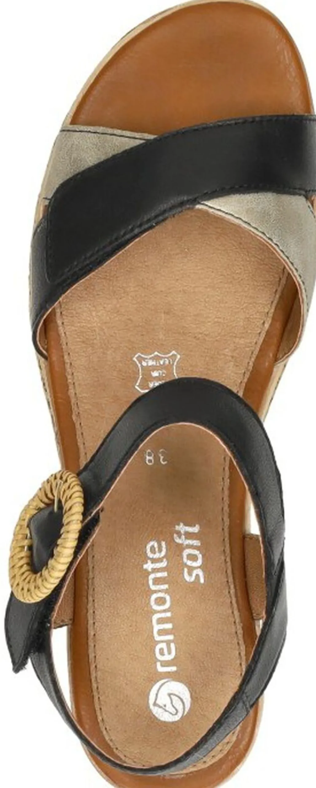 Remonte Sandalen Plat Zwart Hot