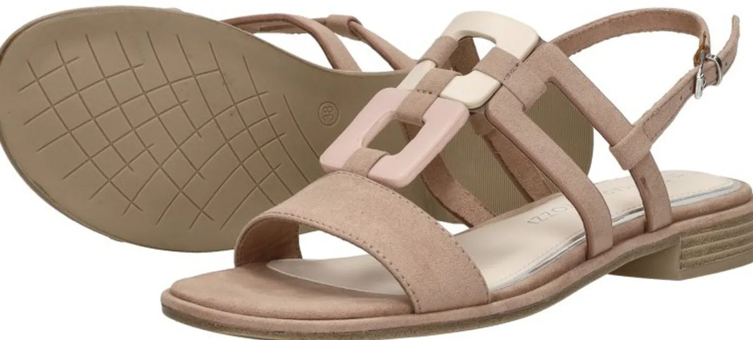 Marco Tozzi Sandalen Plat Beige Hot