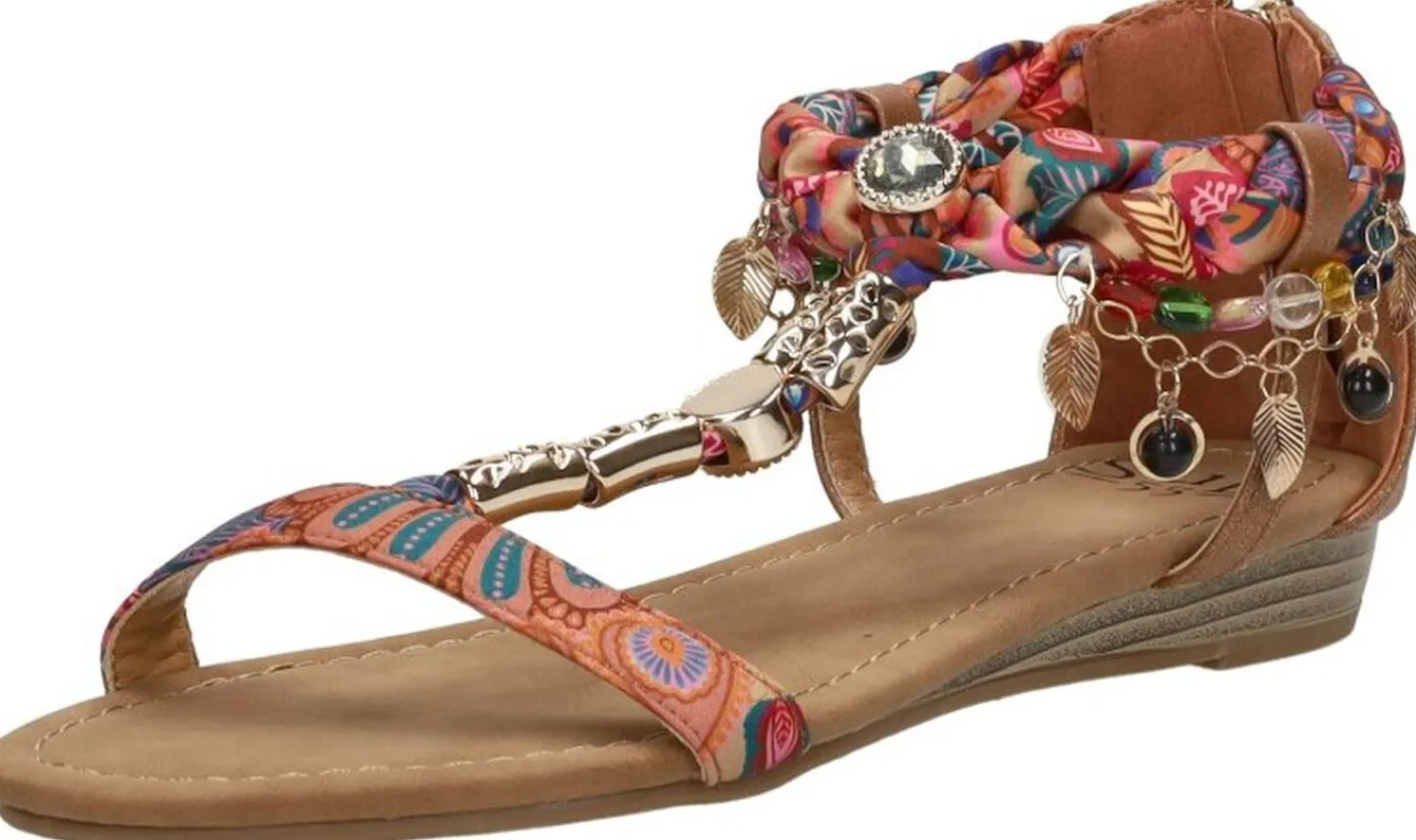 Sub55 Sandalen Plat Cognac Sale