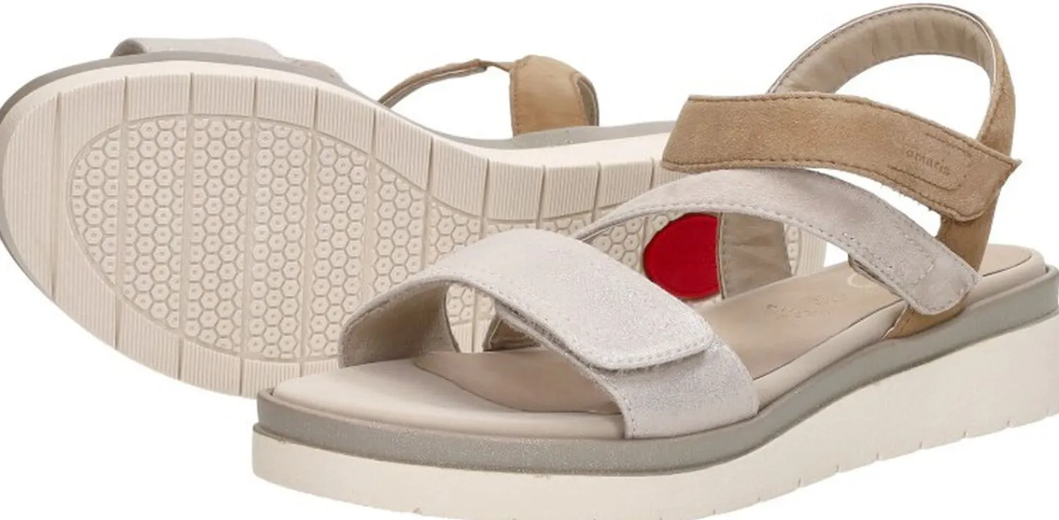 Tamaris Comfort Sandalen Plat Beige Best