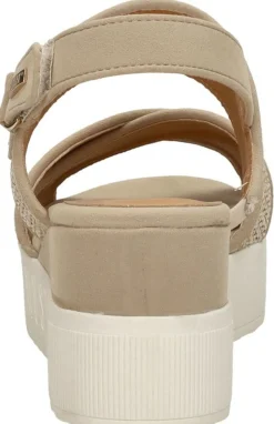 Mustang Sandalen Plat Beige Sale