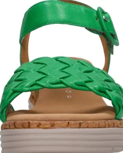 Gabor Sandalen Plat Groen Hot