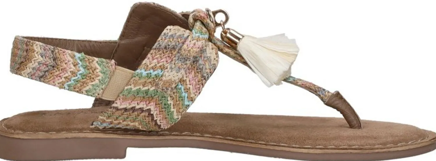 Lazamani Sandalen Plat Beige Discount