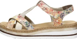 Rieker Sandalen Plat Beige Online